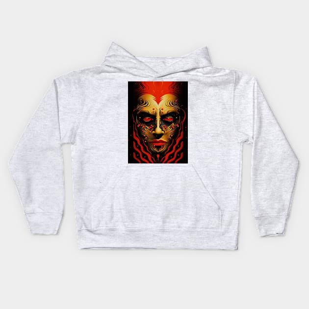 Lurking Malevolence Kids Hoodie by TooplesArt